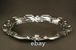 Old Spanish Solid Silver Tray 19th Century