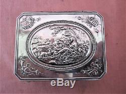 Old Sterling Silver Box Minerva Pastoral Scene Silver Silberne Box Box