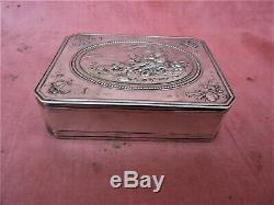 Old Sterling Silver Box Minerva Pastoral Scene Silver Silberne Box Box