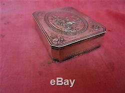 Old Sterling Silver Box Minerva Pastoral Scene Silver Silberne Box Box