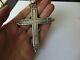Old Sterling Silver Chest Cross 36 Grams Christian Christ Crucifix
