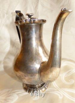 Old Sterling Silver Coffeemaker Minerva 1st Title Orfevre Odiot Paris