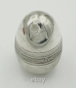 Old Stitching Kit Argent Massif XIX Silver Sewing Etui