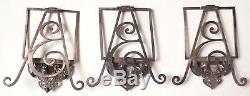 Old Superb 3 Frames Silver Menu Holder Silver 19th Century