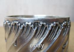 Old Superb Solid Silver Towel Ring Minerve Monogram Jg Gj Louis XV