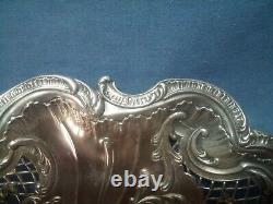 Old Table Center / Sweetware Dish Argent Massif End Of The 19th Century