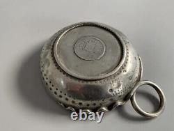 Old Tastevin In Solid Silver Minerva With Italian Coin Handle Snake