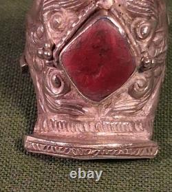 Old Tibetan Ethnic Silver Saddle Ring