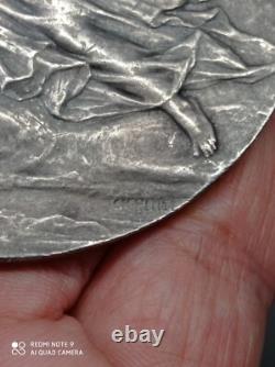 Old Union Medal Industry in Solid Silver Signed Ch. Pillet 115 Gr