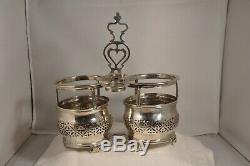 Old Vinaigrier Oil Cruet Sterling Silver XVIII Luneville