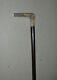 Old Walking Rod Solid Silver Pomeau Art Deco Antic Silver Cane