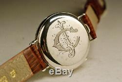 Old Watch 35mm Silver 1900 Army & Navy Silver Vintage Watch