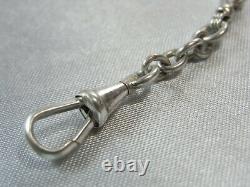 Old Watch Chain Gousset Silver Massif Corail Jewelry Silver Jewel Chain