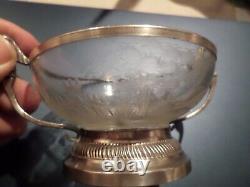 Old Wedding Cup. Heavy Glass And Massive Silver