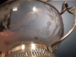Old Wedding Cup. Heavy Glass And Massive Silver