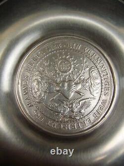 Old Wedding Medals Germany Dadler Solid Silver Coin Dish Empty Pocket