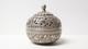 Old Beautiful Round Silver Openwork Box, Handmade, Middle East, 19th-20th Century