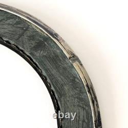 Old engraved silver frame and abalone shell marquetry, circa 1900