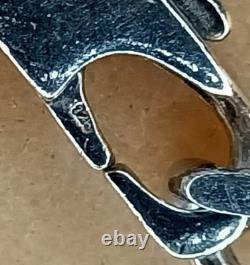 Old heavy chain with solid 925 silver links