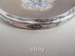 Old painted miniature in a solid silver frame / 19th century period Old painted miniature in a solid silver frame / 19th century period