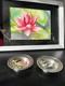 Old Pair Of Solid Silver Plates With Reticulated Border, Diameter 7.9 Cm