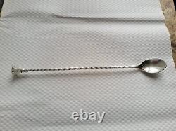 Old sick person's spoon / with Medicine Poinçons Silver Solid Christofle