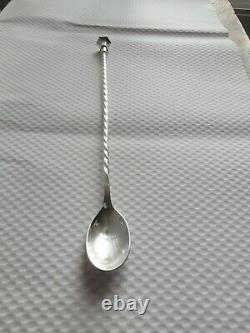 Old sick person's spoon / with Medicine Poinçons Silver Solid Christofle