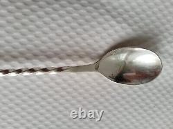 Old sick person's spoon / with Medicine Poinçons Silver Solid Christofle