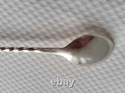 Old sick person's spoon / with Medicine Poinçons Silver Solid Christofle