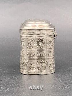 Old silver loderein box dated 1852 Holland