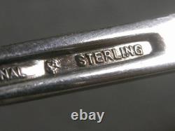 Old silver-plated fork, plain pattern, sterling silver, 63 g