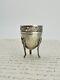 Old Silver Surname Egg Cup From The Xix Century With Hallmarks