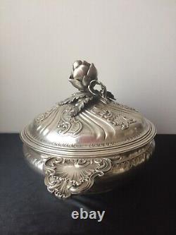 Old silver vegetable dish Stool in Paris