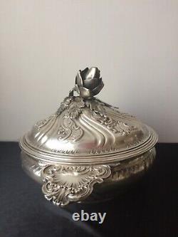 Old silver vegetable dish Stool in Paris