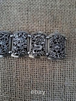 Old solid silver bracelet, very rare