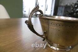 Old solid silver cup and saucer with Minerve hallmark