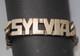 Old Solid Silver Curb Bracelet, Crab Hallmark, Name Sylvia D