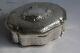 Old Solid Silver Jewelry Box (50909)