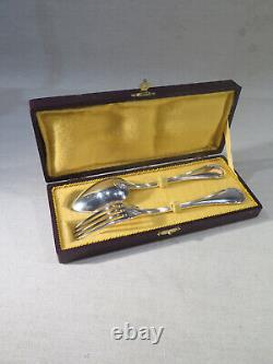 Olier & Caron Former Solid Silver Communion Pension Cutlery Set in Box