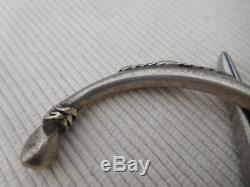 Pair Old Slave Bracelet Sterling Silver Vintage Africa Tuareg 72grs Bb37