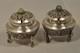 Pair Of Antique Chinese Silver Salt Cellars