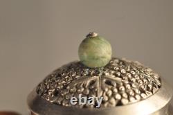 Pair of Antique Chinese Silver Salt Cellars