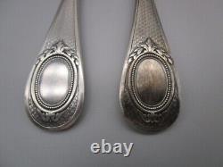 Pair of antique silver cutlery