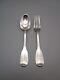 Pair Of Antique Silver Monogrammed Cutlery