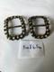 Pair Of Large Antique Shoe Buckles In Solid Silver