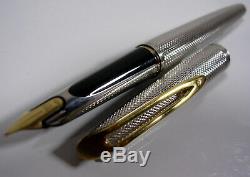 Pen Waterman Cf Sterling Silver Golden Pen 18c Old Collection Around 1950