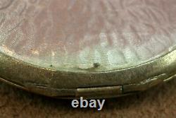 Pendant Ancient Silver Wallet Massif Vermeil Email Emaille Art Nouveau