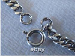 Pendant Mirror Old Art New Silver Chain Jumper Punches Weight 49,90g