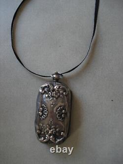 Pendant carrying old Louis XIX Germany solid silver