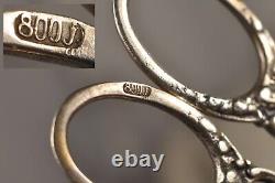 Pliers A Asparagus Ancient Silver Swiss Massif Antique Solid Silver Aspagus Tong